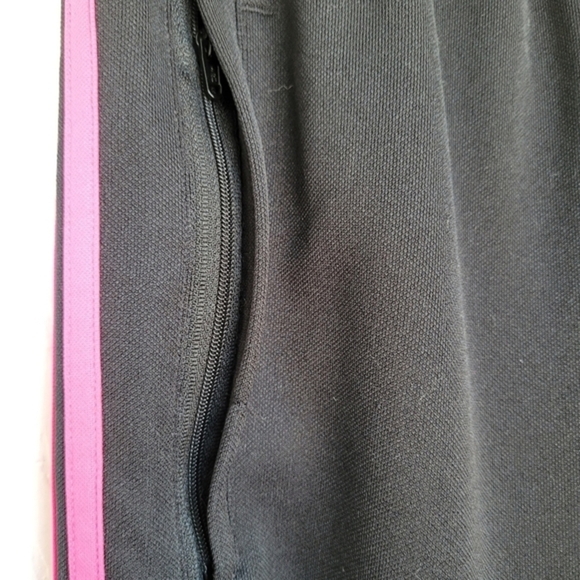 Adidas Climacool Athletic Track Pants‎ Black & Pink Youth Size Large - Picture 6 of 15